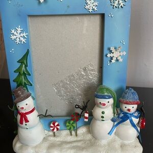 Festive Snowman Picture Frame